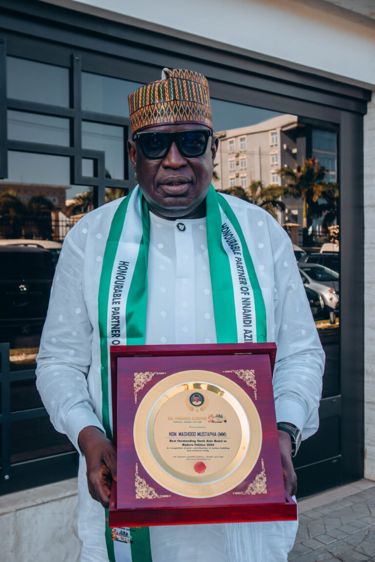 Mashood Mustapha bags prestigious Dr. Nnamdi Azikiwe Merit Award