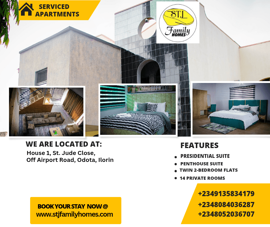 Experience World-Class Hospitality at STJ Family Homes’ Luxury Serviced Apartment – SpiceyGists Experience World-Class Hospitality at STJ Family Homes’ Luxury Serviced Apartment