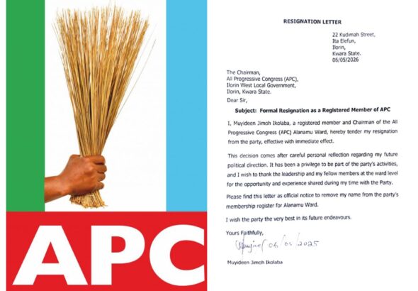 Alanamu Ward APC Chairman Dumps Party, Joins PDP with Ward Executives